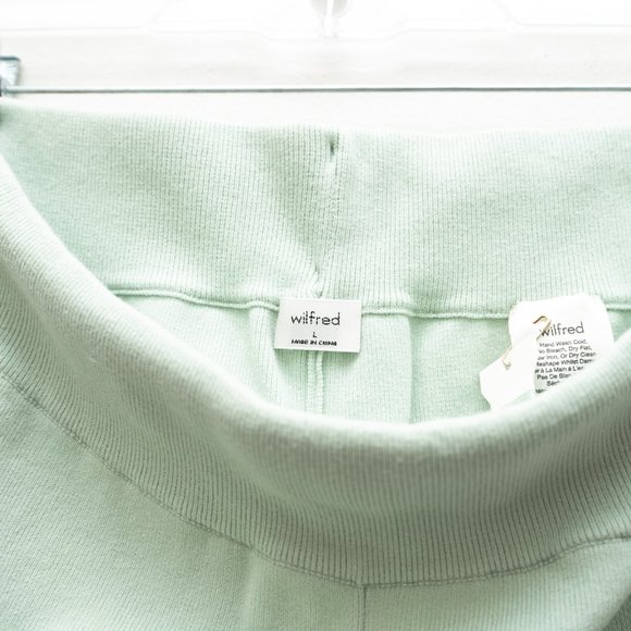 Aritzia Wilfred Biker Jersey Shorts Mint Color - Picture 6 of 6